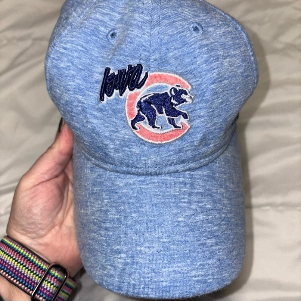 Chicago Cubs Hat Cap 🧢 Adjustable Strapback Blue MLB Baseball New Era women’s